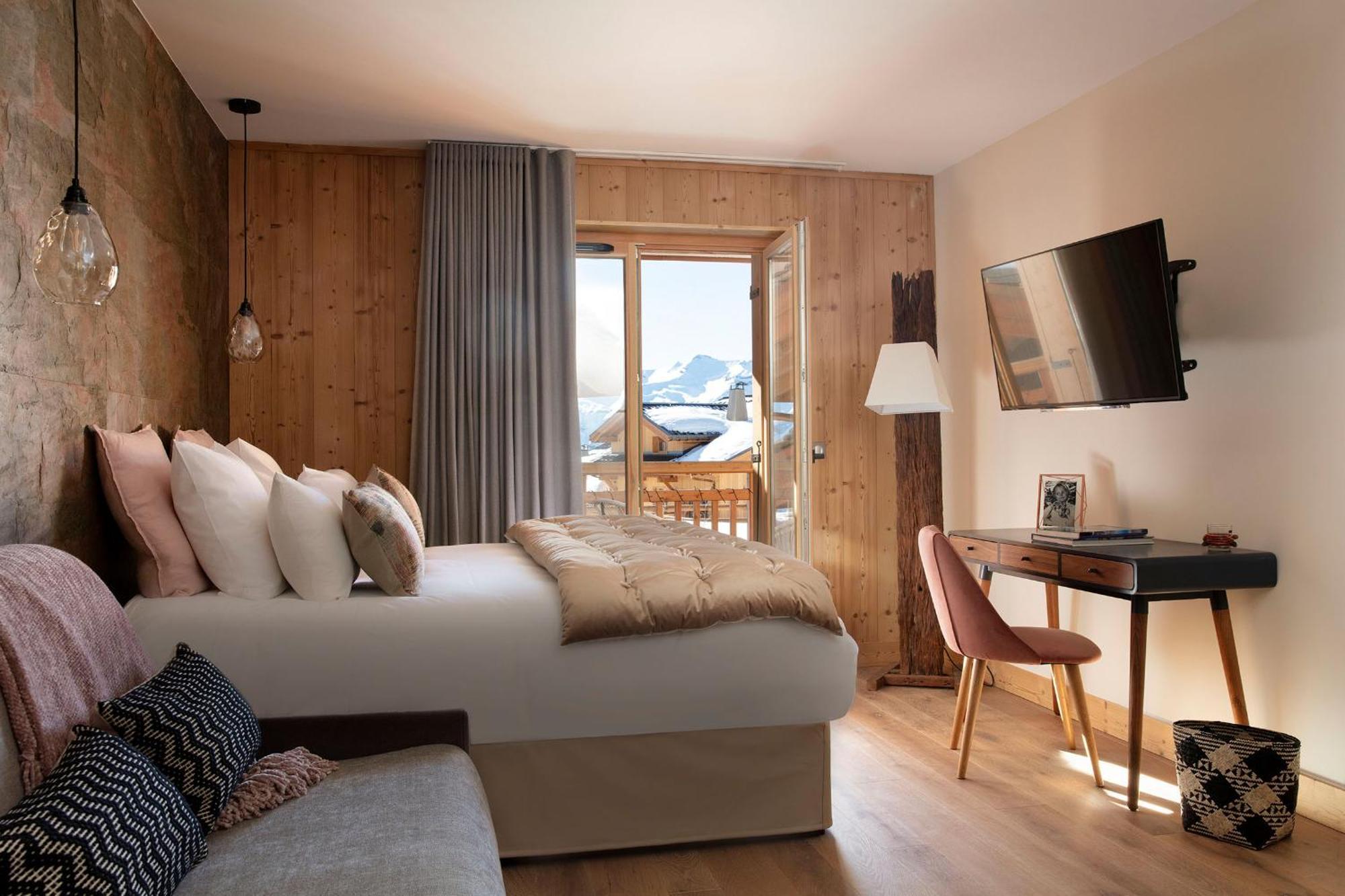 Grandes Rousses Hotel & Spa Alpe d'Huez Екстер'єр фото A room at the hotel